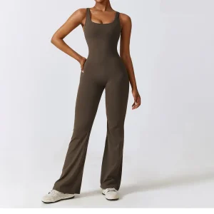 Dames Sport Jumpsuit Push Up – Stretch Fitness Romper voor Yoga en Training