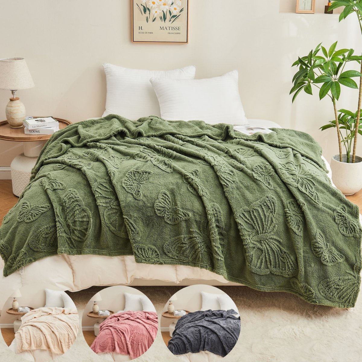 Luxe Gebreide Deken – Zachte Fleece Sherpa voor Bank en Kantoor - Afbeelding 6