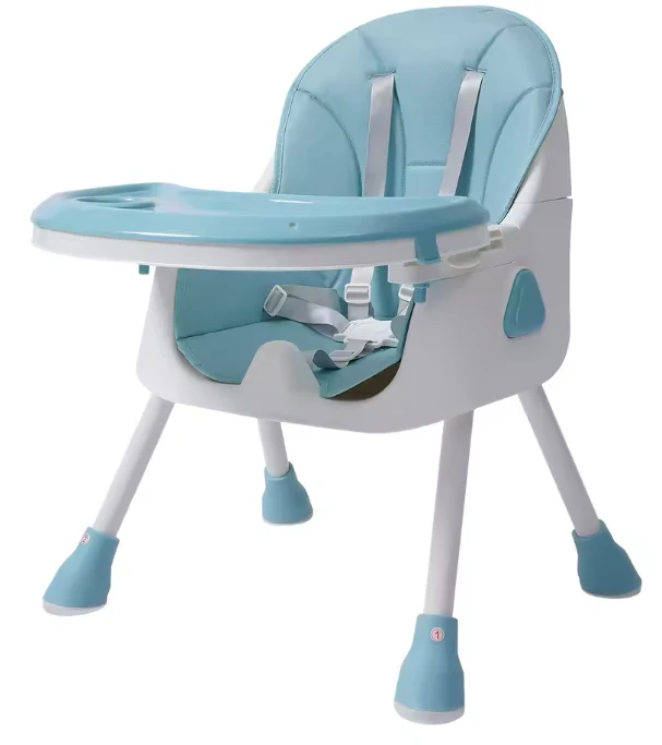 2-in-1 Kinderstoel voor Baby & Peuter – Met Voetsteun en Dienblad - Afbeelding 6