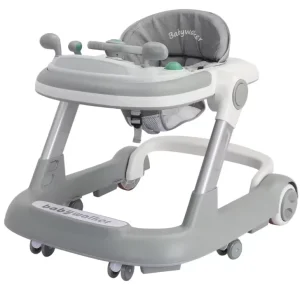 2-in-1 Baby Loopwagen en Duwloopwagen – Opvouwbaar met Afneembare Tray