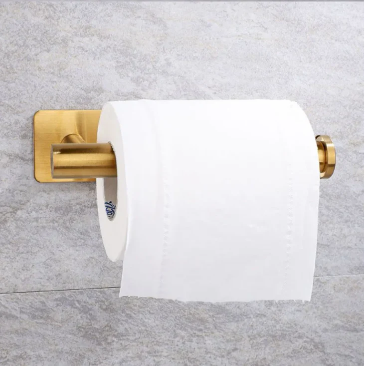 Zelfklevende Papierhouder van RVS – Wandmontage zonder Boren voor Keuken, Badkamer en Toilet - Afbeelding 8