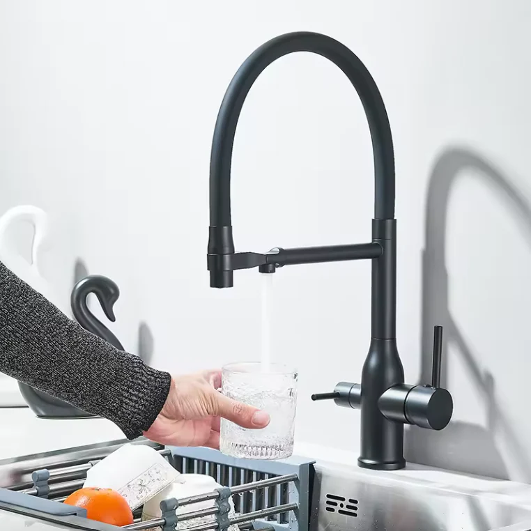 Keukenkraan met Uittrekbare Uitloop en Waterfilter – 360° Draaibare Mengkraan - Afbeelding 2