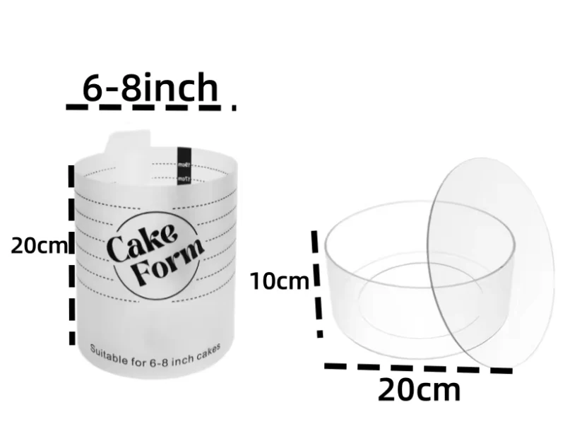 Verstelbare Taart Ring – Acryl Bakring voor Taart, Mousse en Dessert - Afbeelding 4