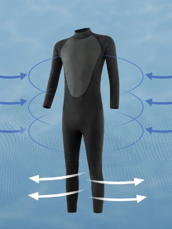 Wetsuit 3mm Neopreen – Volledig Duikpak voor Watersport en Zwemmen - Afbeelding 8