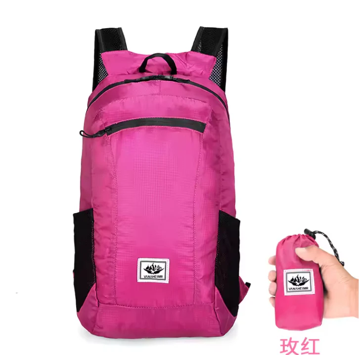 Opvouwbare Rugzak 20L – Lichtgewicht Outdoor Backpack voor Reizen, Wandelen en Fietsen - Afbeelding 9