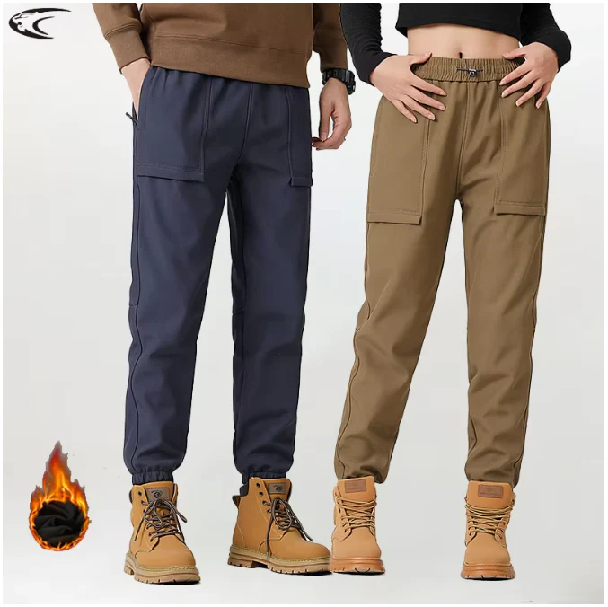 Winter Fleece Broek – Waterafstotende Outdoor Jogger met Winddichte en Warme Voering
