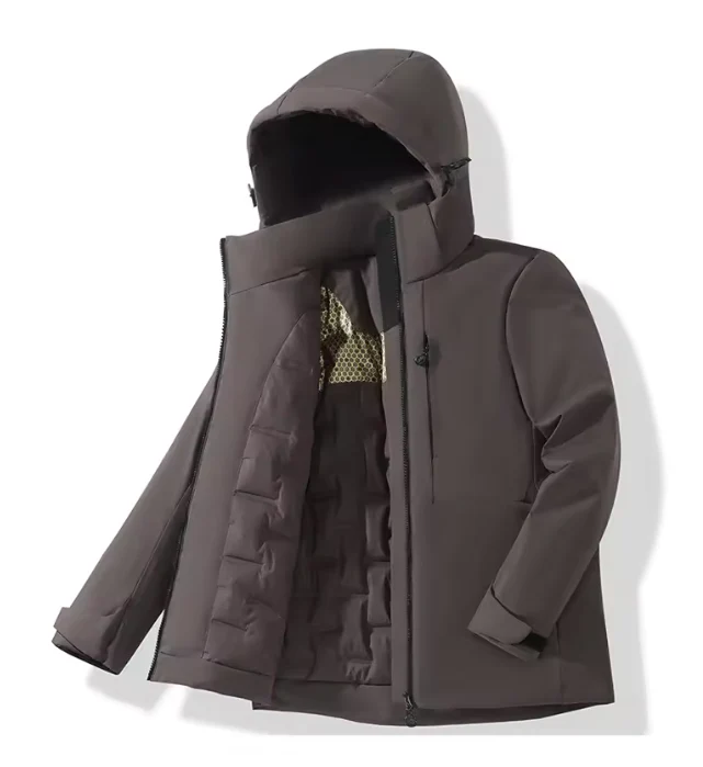 Winter Fleece Jas – Waterdichte Winddichte Outdoor Jas met Thermische Voering - Afbeelding 2
