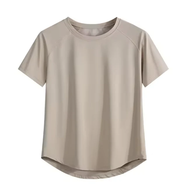 Dames Sport T-shirt – Ademend Sneldrogend Workout Shirt met Mesh Rug en Korte Mouwen - Afbeelding 9