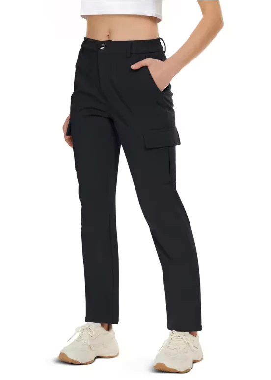 Fleece Gevoerde Outdoor Broek Dames – Waterafstotend, Winddicht en Warm, Hiking en Ski - Afbeelding 4