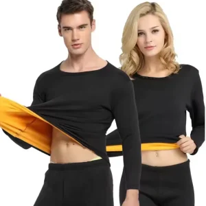 Thermisch Ondergoed Set – Fleece Basislaag, Warm en Comfortabel, Unisex