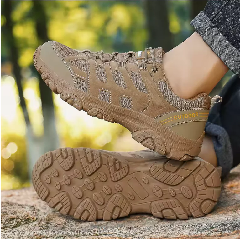 Heren Hiking Sneakers – Ademend, Schokabsorberend en Antislip, Outdoor en Casual - Afbeelding 6