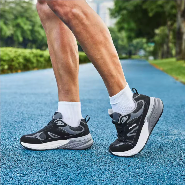 Heren Wandelschoenen – Extra Breed, Arch Support en Comfort, Ademend en Antislip