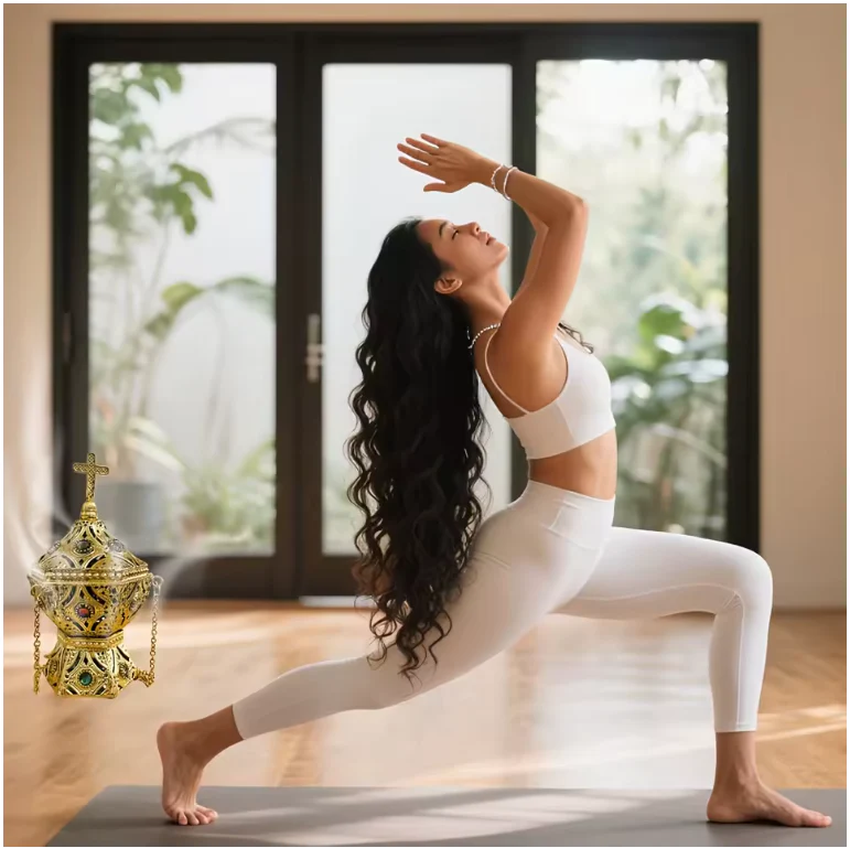 Hangende Aromabrander – Luxe Wierookhouder voor Meditatie en Yoga - Afbeelding 5