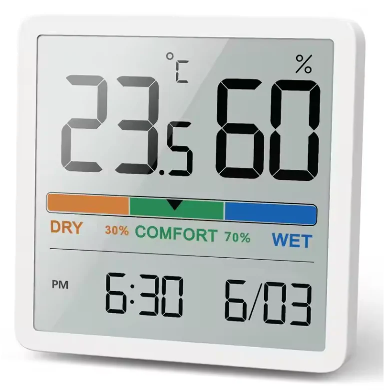 Digitale Hygrometer Thermometer – LCD Binnenklimaat Meter met Comfort Indicator - Afbeelding 5