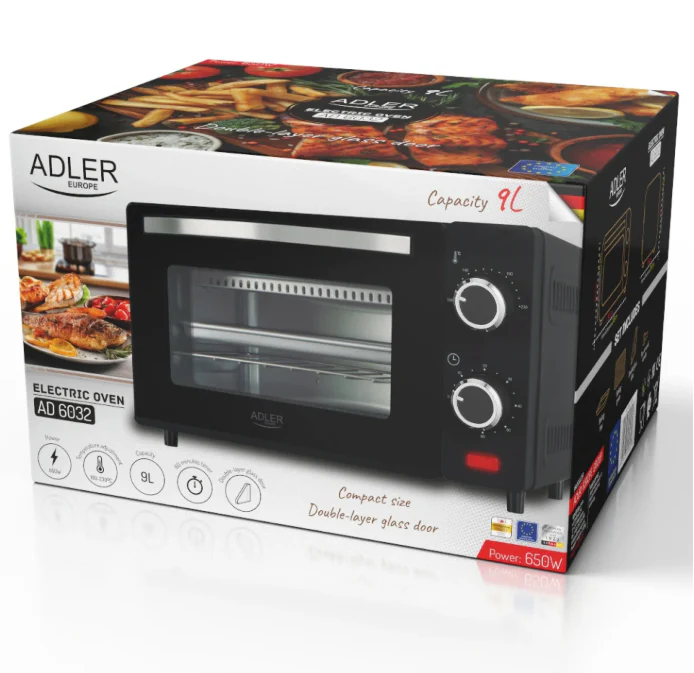 Mini Oven 9L – Compacte Elektrische Oven met Timer en Temperatuurregeling - Afbeelding 7