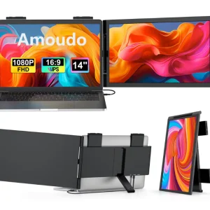 14 Inch Portable Monitor – Full HD IPS Laptop Screen Extender