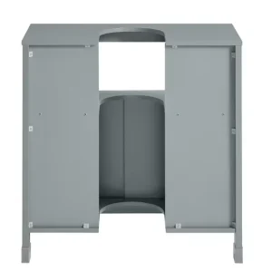 Badkamerkast Onder Wastafel met Schuifdeuren 60×60×30 cm
