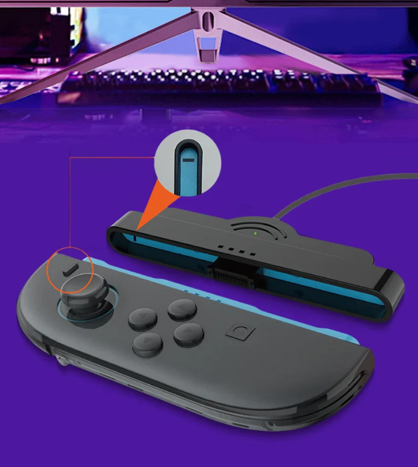 2-in-1 Controller Oplaadkabel voor Joy-Con – Magnetische Charging Cable met LED Indicator, 100 cm - Afbeelding 9
