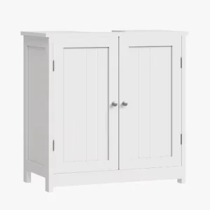 Badkamerkast Onder Wastafel – Vloerstaande Organizer met 2 Deuren, 60x30x60 cm
