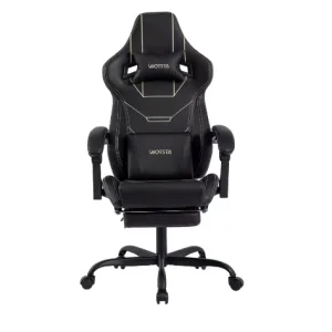 Ergonomische gaming bureaustoel met voetsteun en verstelbare hoogte