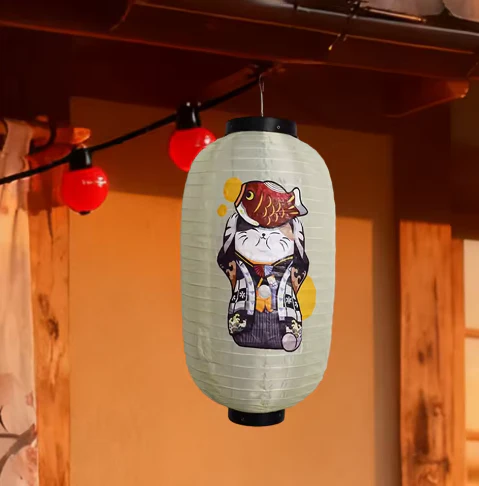 Japanse Hangende Lantaarn – Traditionele Decoratieve Lamp voor Restaurant en Interieur - Afbeelding 9