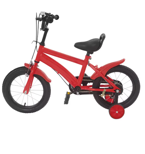 14 Inch Kinderfiets – Verstelbaar Zadel en Stuur met Zijwielen en Dubbele Remmen voor Beginners - Afbeelding 6