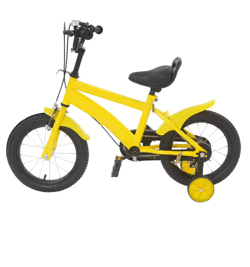 14 Inch Kinderfiets – Verstelbaar Zadel en Stuur met Zijwielen en Dubbele Remmen voor Beginners - Afbeelding 4