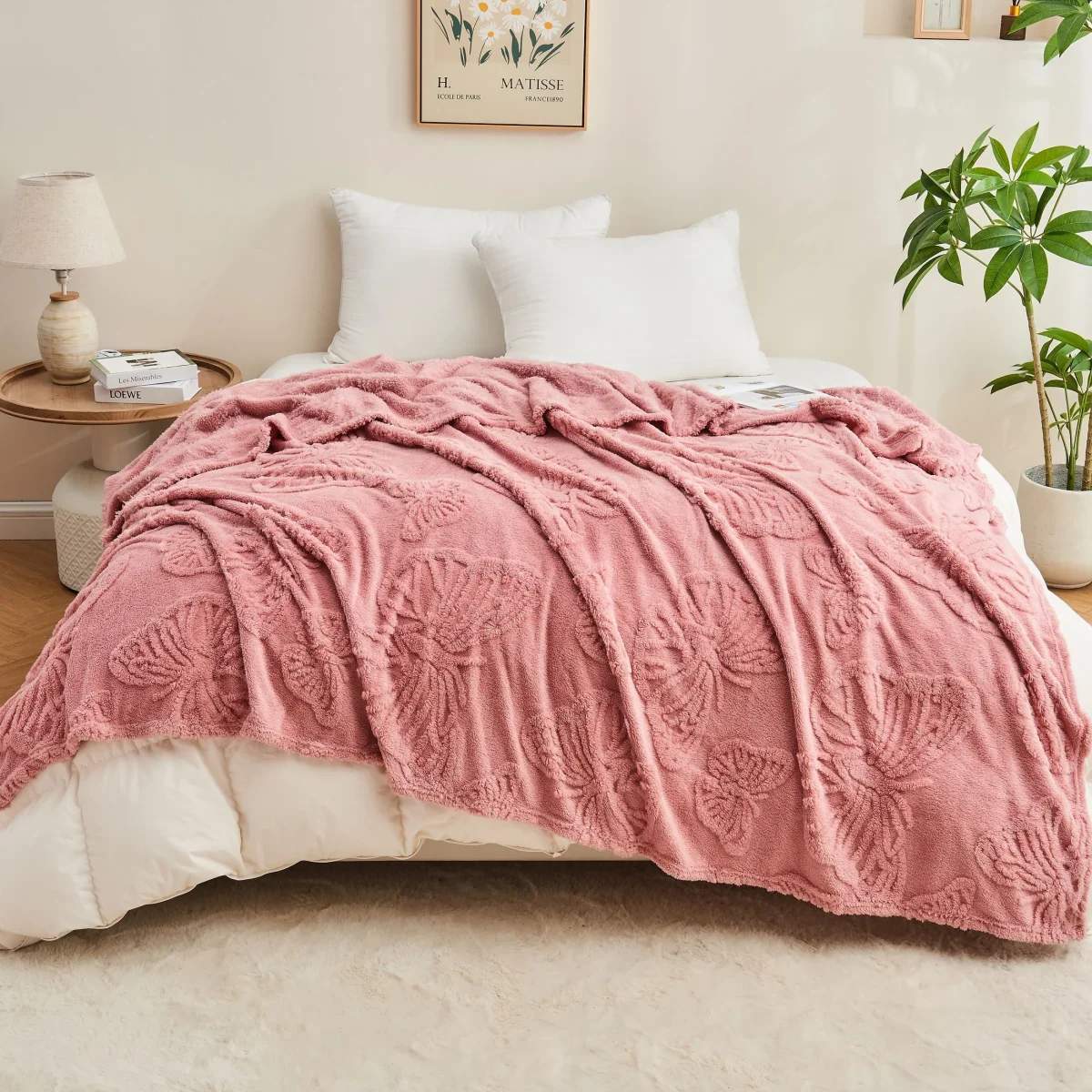 Luxe Gebreide Deken – Zachte Fleece Sherpa voor Bank en Kantoor - Afbeelding 7