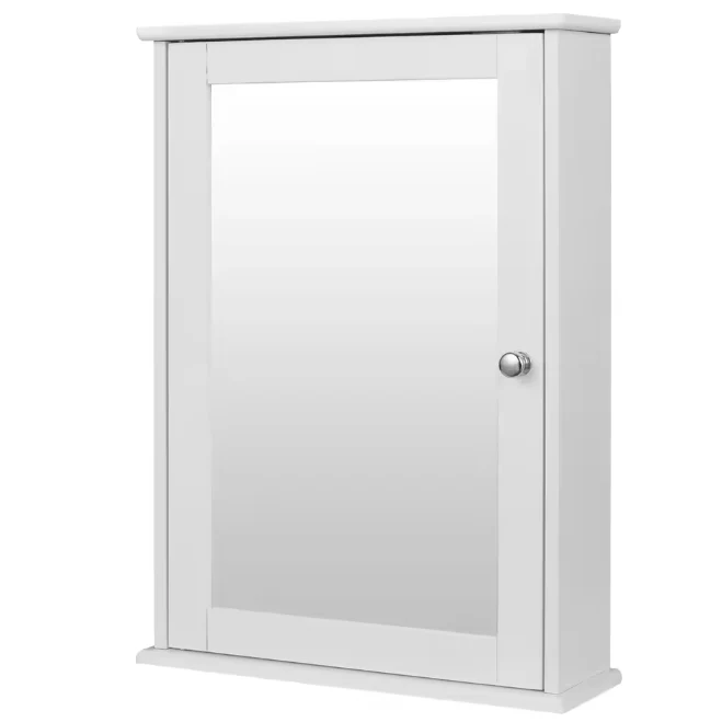 Badkamerkast met Spiegel en Plank – Wandkast voor Badkamer en Toilet - Afbeelding 6