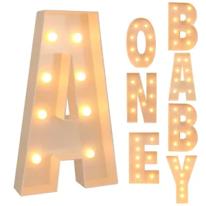 Grote Letter LED Lichtbox 91,5 cm – DIY Ballonvuldoos voor Feestdecoratie